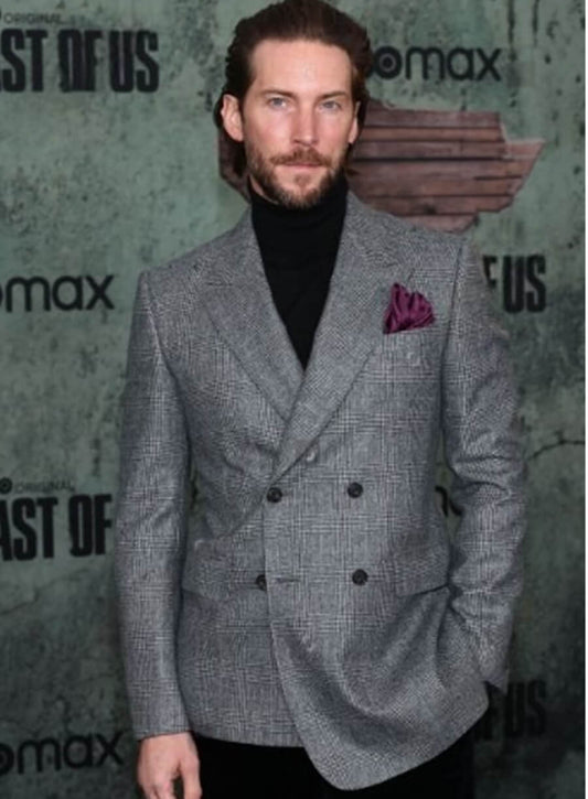 The Last Of Us Premiere Troy Baker Grey Blazer