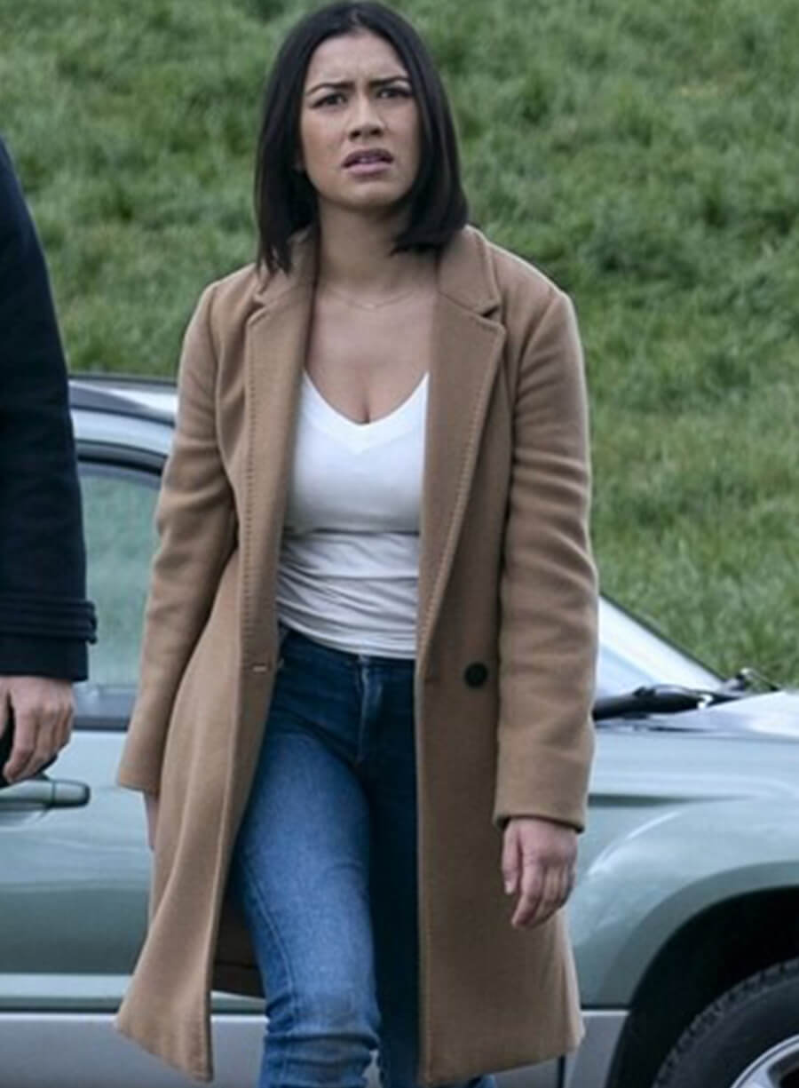 The Night Agent Rose Larkin Brown Wool Coat