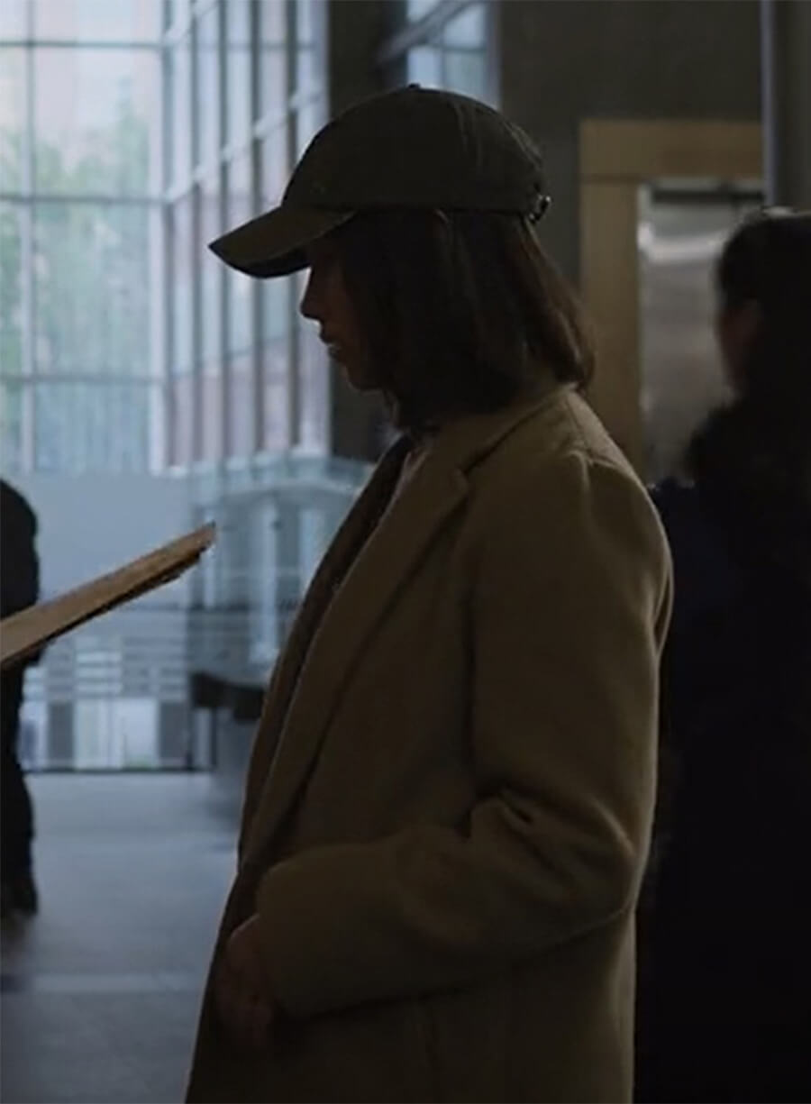 The Night Agent Rose Larkin Brown Wool Coat