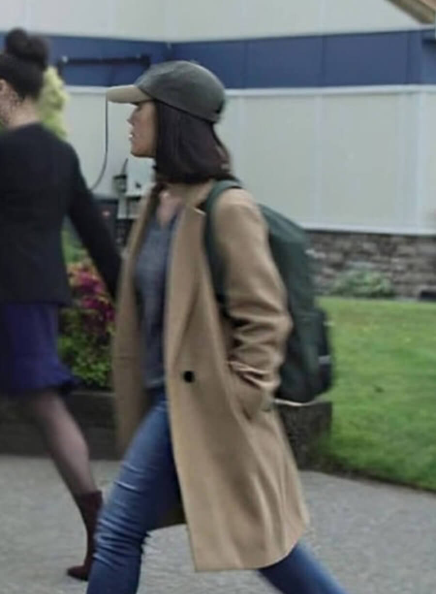 The Night Agent Rose Larkin Brown Wool Coat