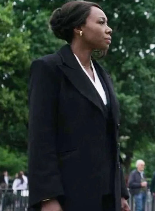 The Night Agent S02 Catherine Weaver Black Wool Coat