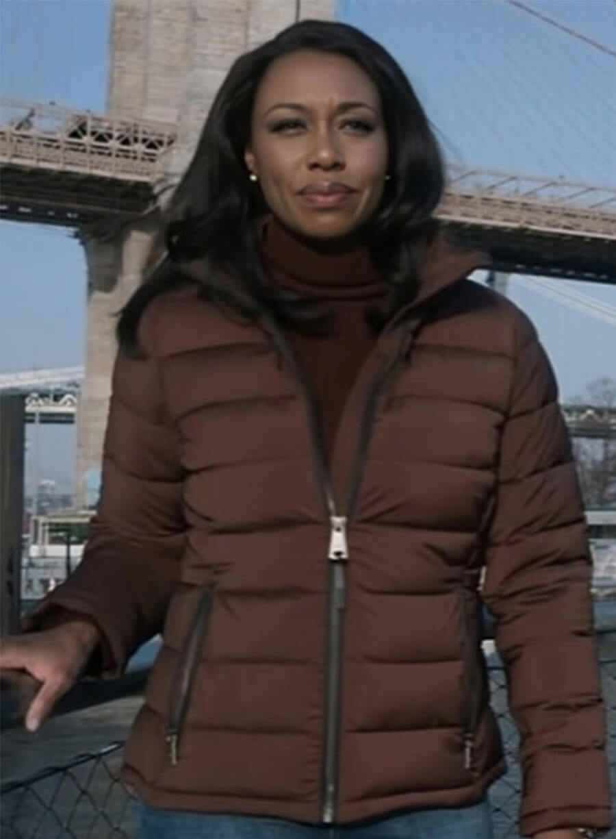 The Night Agent S02 Catherine Weaver Maroon Puffer Jacket
