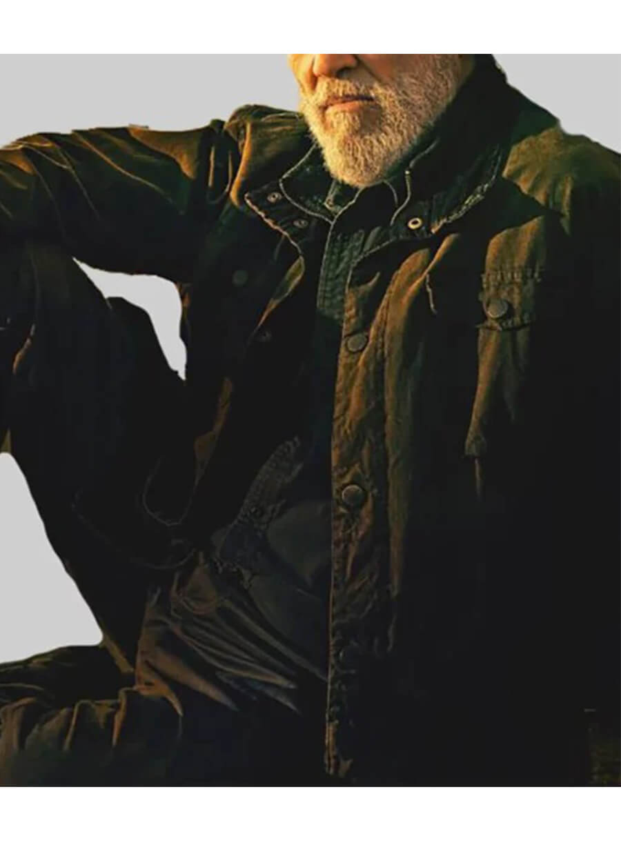 The Old Man Jeff Bridges Dan Chase Brown Cotton Jacket