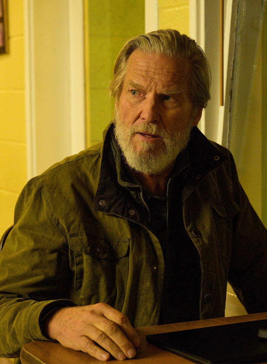 The Old Man Jeff Bridges Dan Chase Brown Cotton Jacket