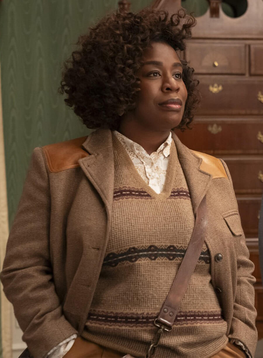 The Residence 2025 Uzo Aduba Cordelia Cupp Brown Jacket