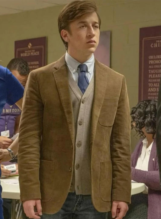 The Righteous Gemstones Gideon Gemstone Brown Blazer