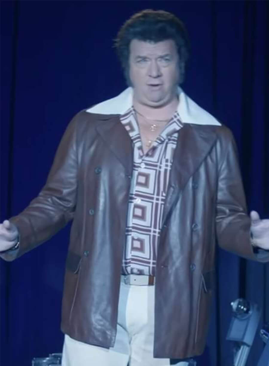 The Righteous Gemstones Jesse Gemstone Brown Leather Blazer Coat