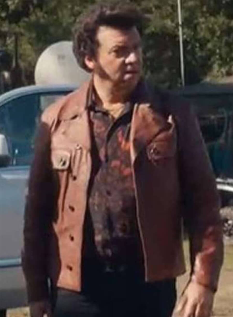 The Righteous Gemstones Jesse Gemstone Brown Leather Jacket