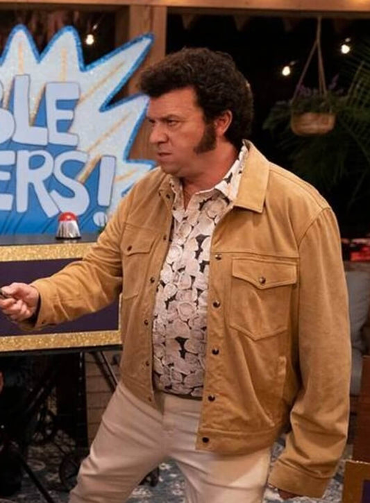 The Righteous Gemstones S03 Jesse Gemstone Beige Suede Jacket