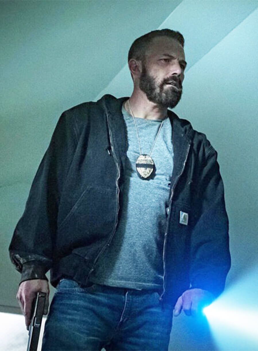 The Rip 2026 Ben Affleck JD Byrne Black Hooded Jacket