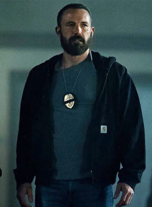 The Rip 2026 Ben Affleck JD Byrne Black Hooded Jacket