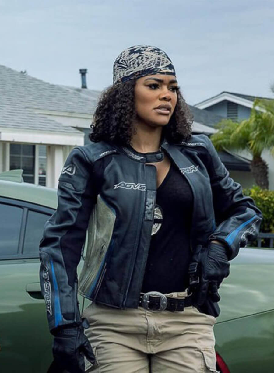 The Rip 2026 Teyana Taylor Biker Leather Jacket