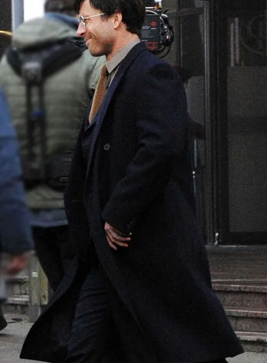 The Running Man 2025 Glen Powell Ben Richards Black Coat