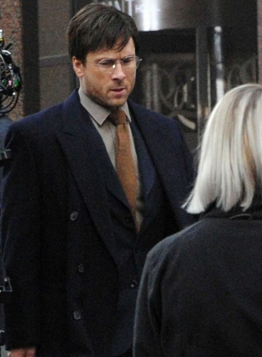 The Running Man 2025 Glen Powell Ben Richards Black Coat
