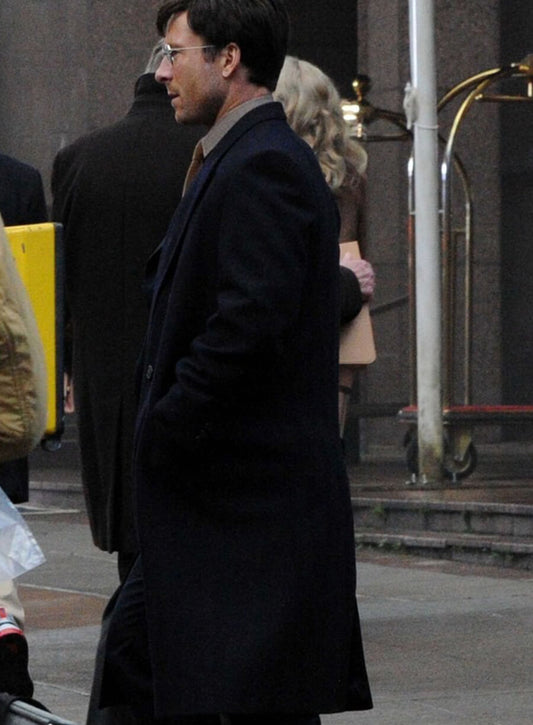 The Running Man 2025 Glen Powell Ben Richards Black Coat