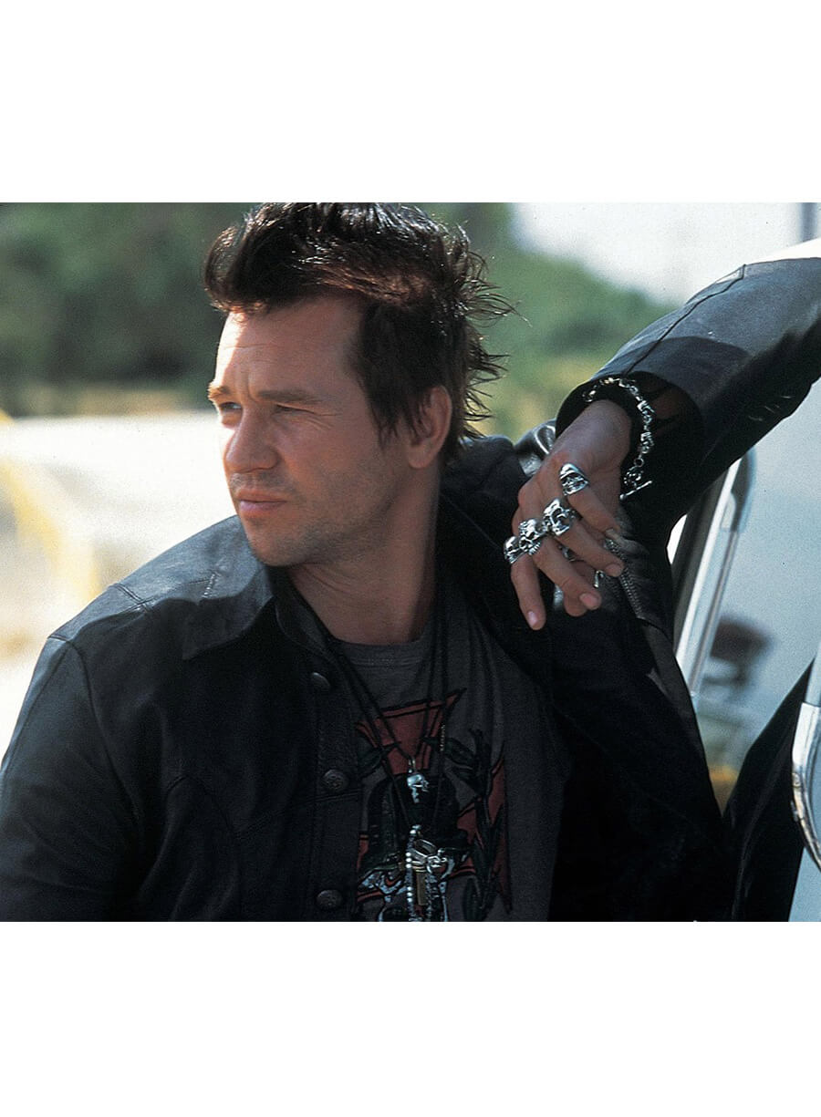 The Salton Sea Val Kilmer  Black Leather Jacket