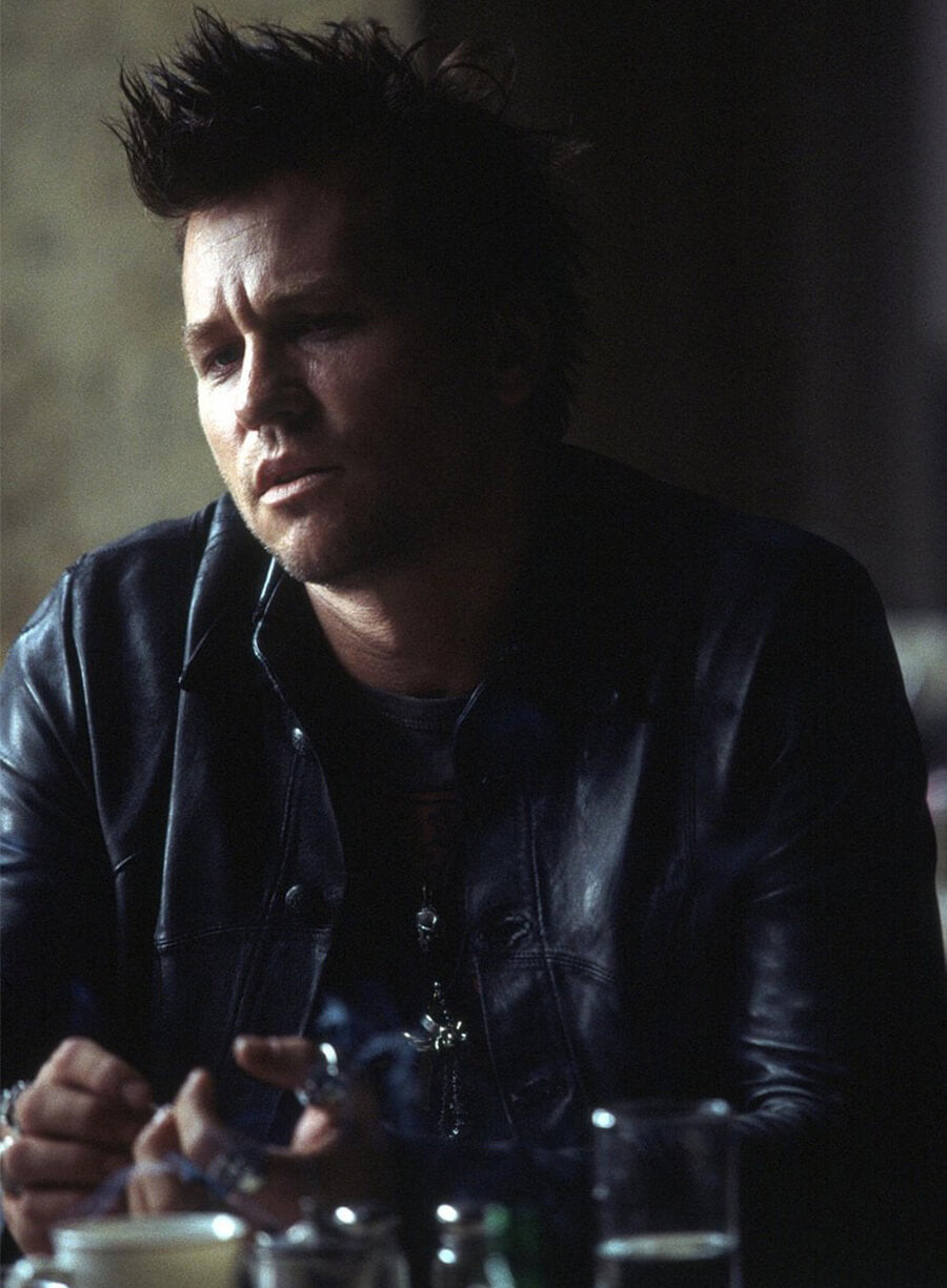 The Salton Sea Val Kilmer  Black Leather Jacket