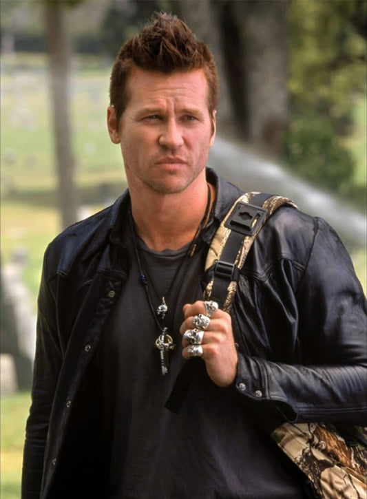 The Salton Sea Val Kilmer  Black Leather Jacket