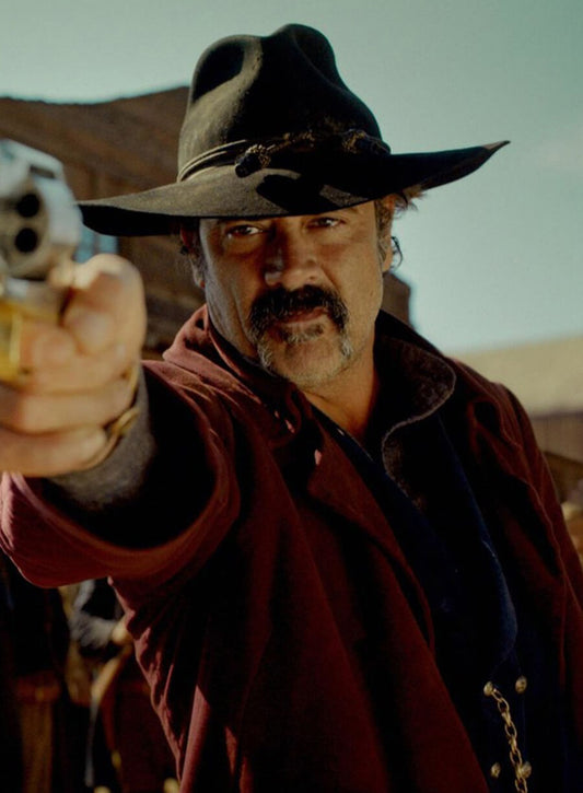 The Salvation Jeffrey Dean Morgan Maroon Coat