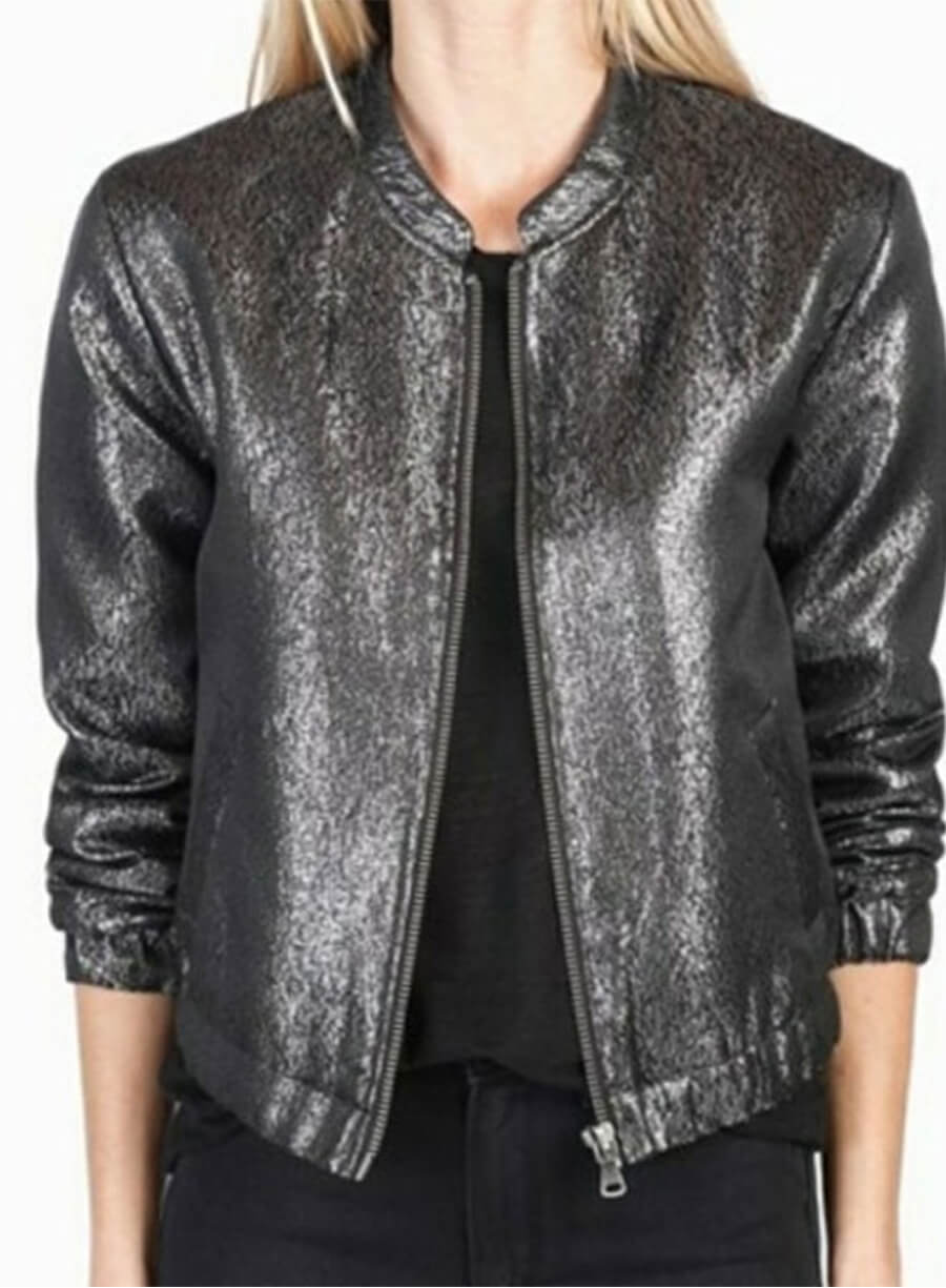 The Sex Lives of College Girls Bela Malhotra Black Metallic Jacket