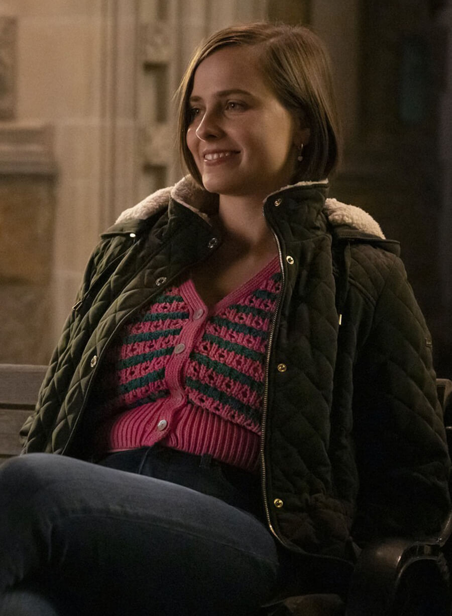 The Sex Lives of College Girls Kimberly Finkle Green Hooded Jacket