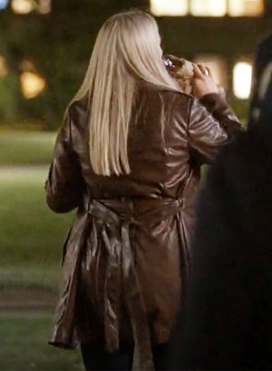 Leighton Murray The Sex Lives of College Girls Leather Coat