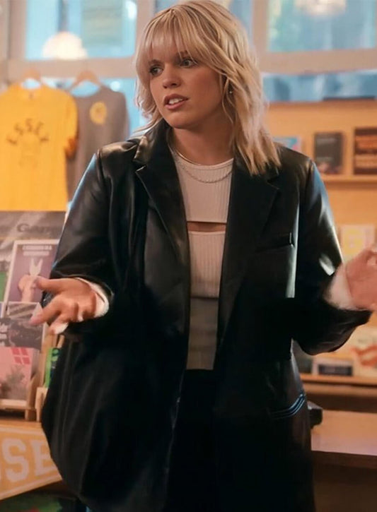 The Sex Lives of College Girls S03  Reneé Rapp Leather Blazer