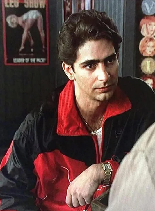 The Sopranos Christopher Moltisanti Red Black Track Jacket