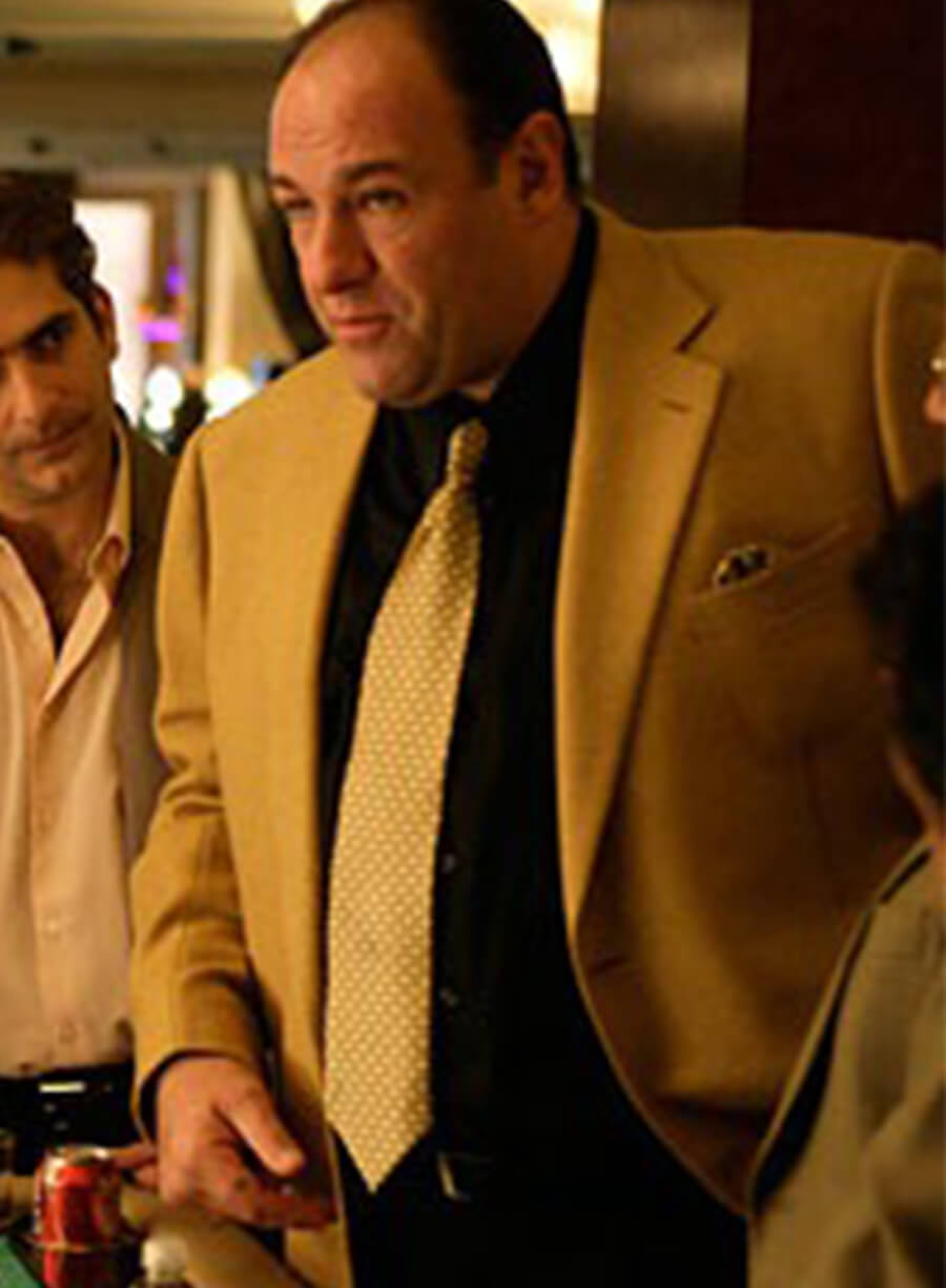 The Sopranos Tony Soprano Beige Blazer