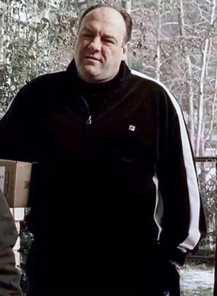 The Sopranos Tony Soprano Black Track Jacket