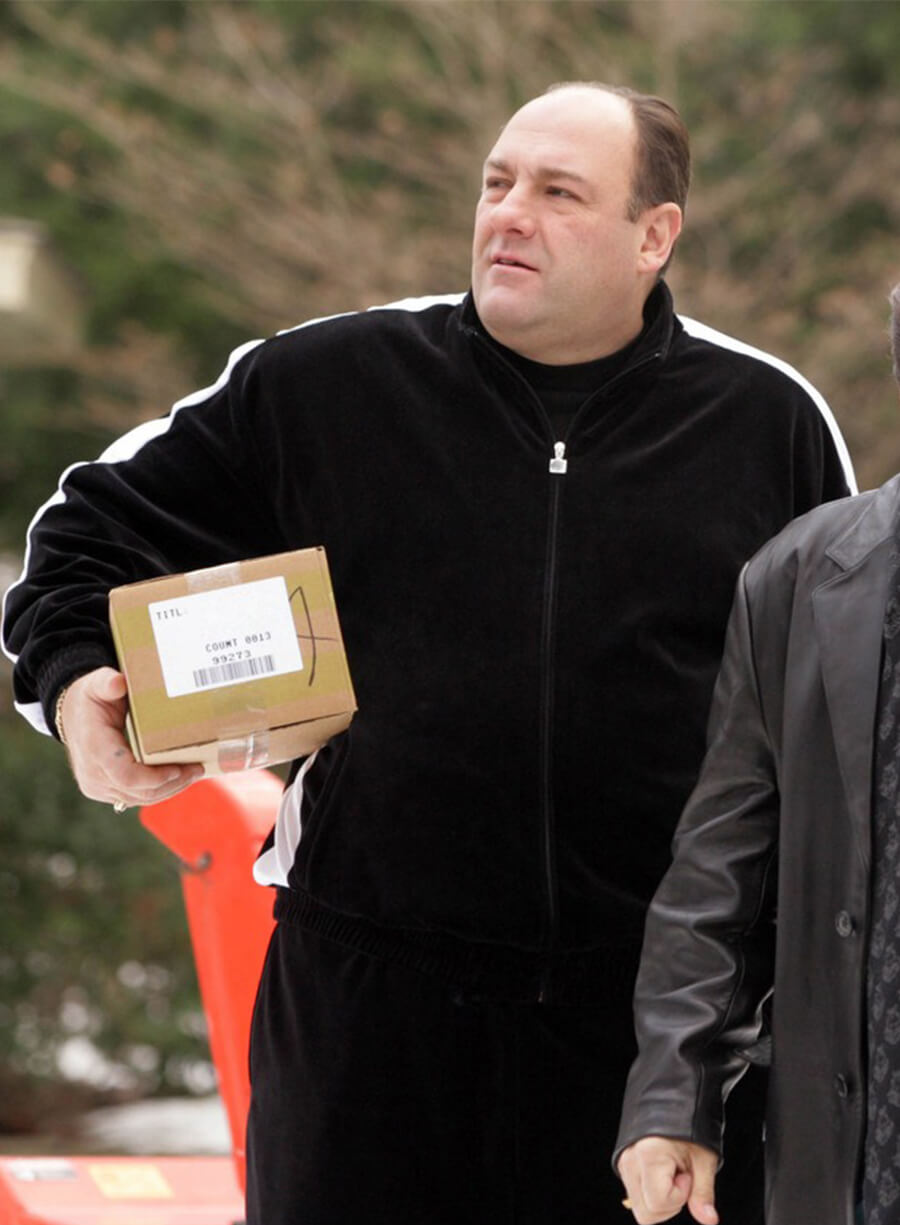 The Sopranos Tony Soprano Black Track Jacket