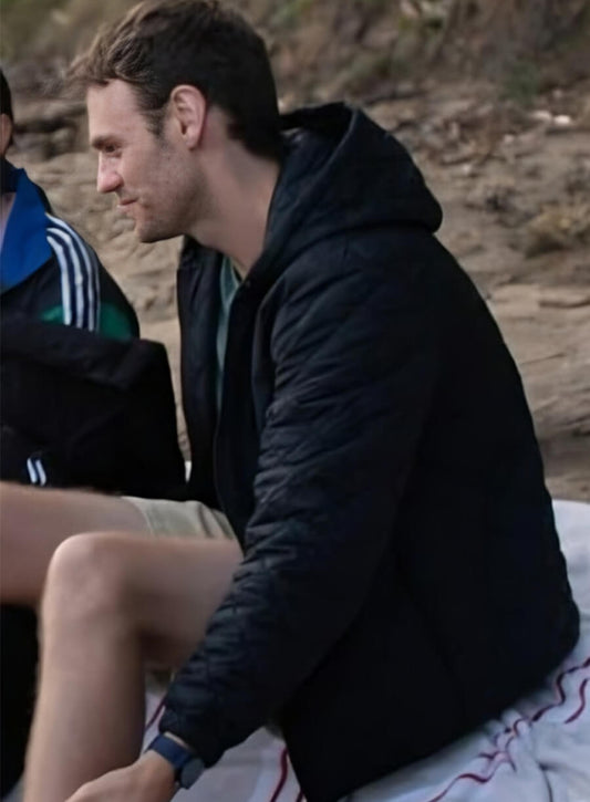 The Survivors 2025 Charlie Vickers Kieran Elliott Black Puffer Jacket