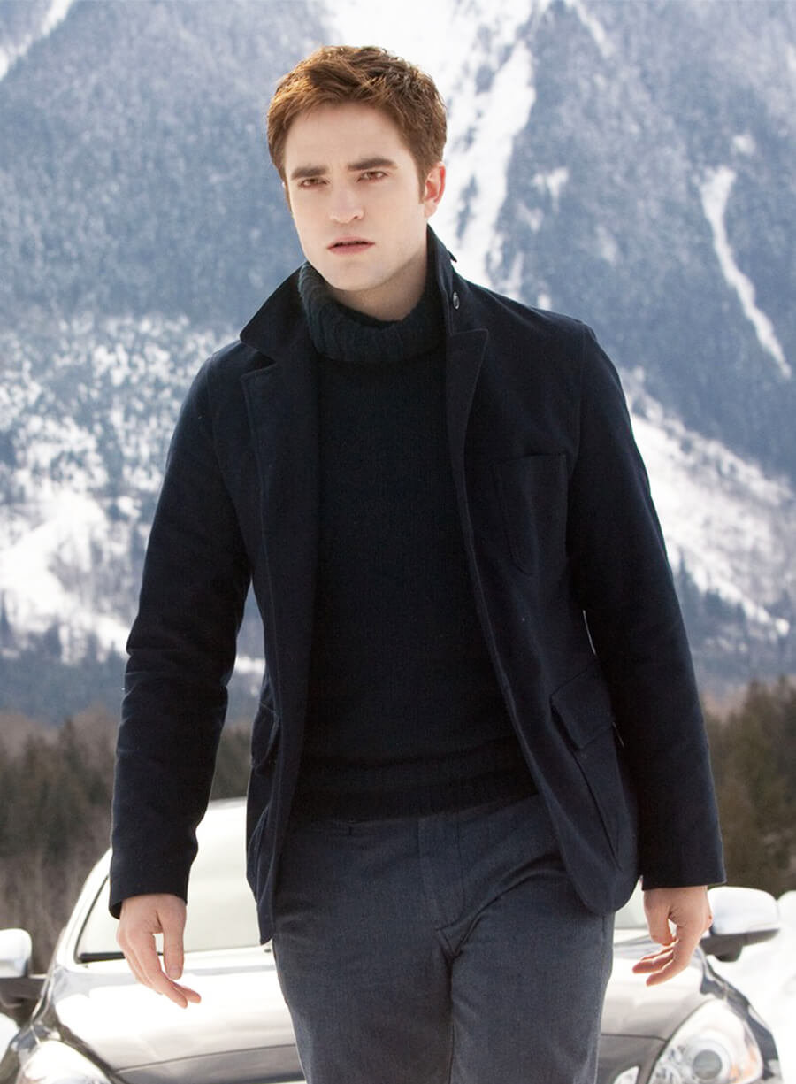 The Twilight Saga: Breaking Dawn 2 Edward Cullen Black Wool Jacket