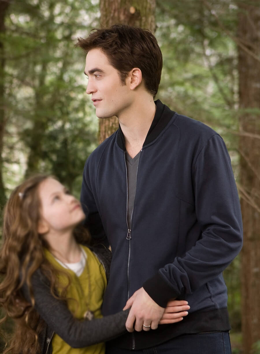 The Twilight Saga: Breaking Dawn 2 Edward Cullen Blue Bomber Jacket