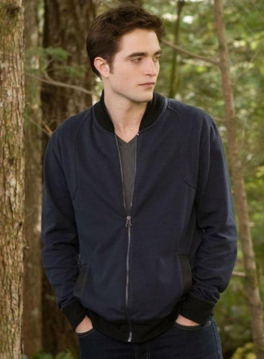 The Twilight Saga: Breaking Dawn 2 Edward Cullen Blue Bomber Jacket