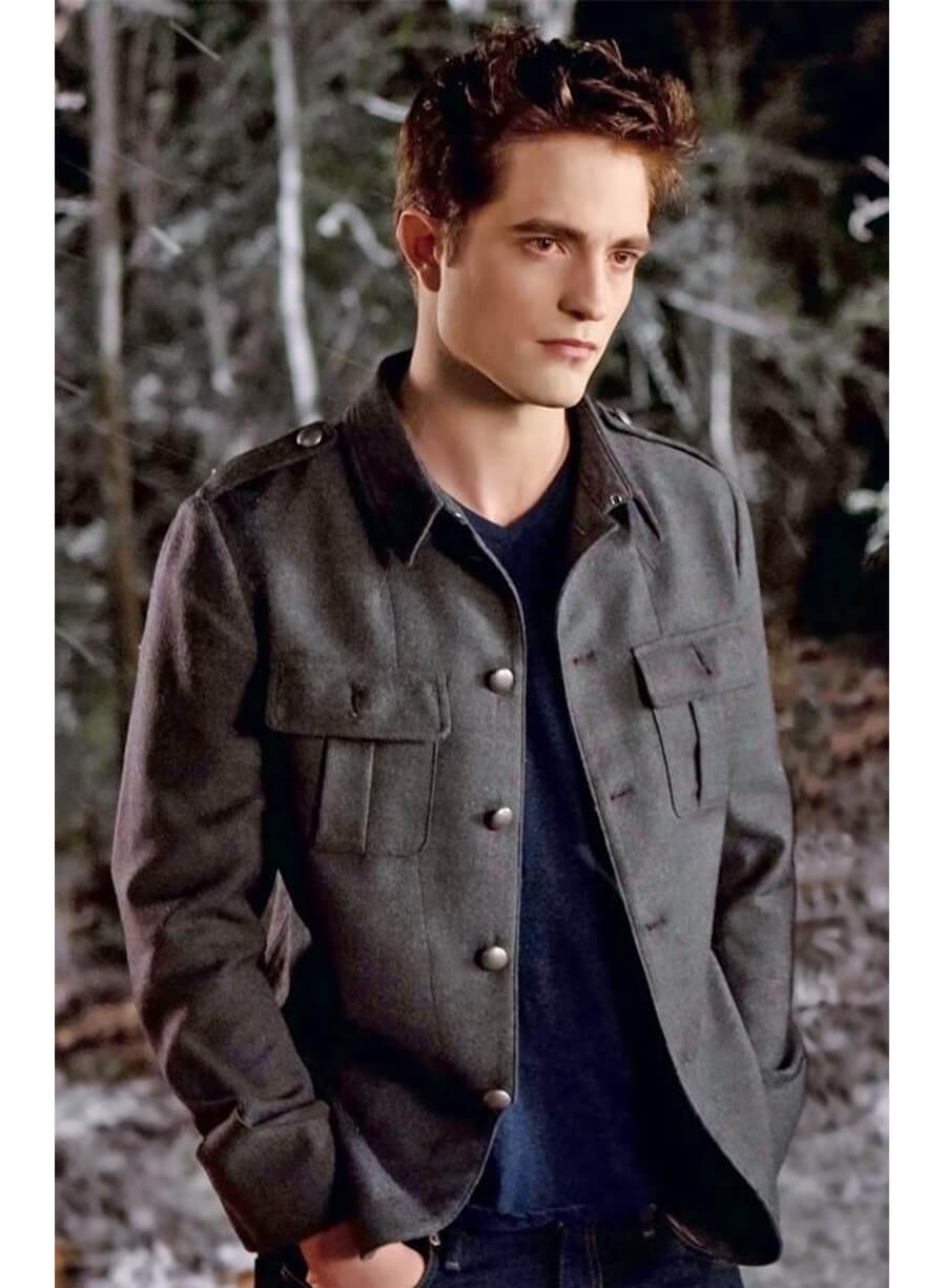 The Twilight Saga: Breaking Dawn 2 Edward Cullen Grey Jacket