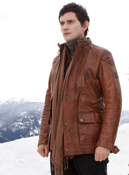 The Twilight Saga: Breaking Dawn 2 Eleazar Brown Leather Jacket