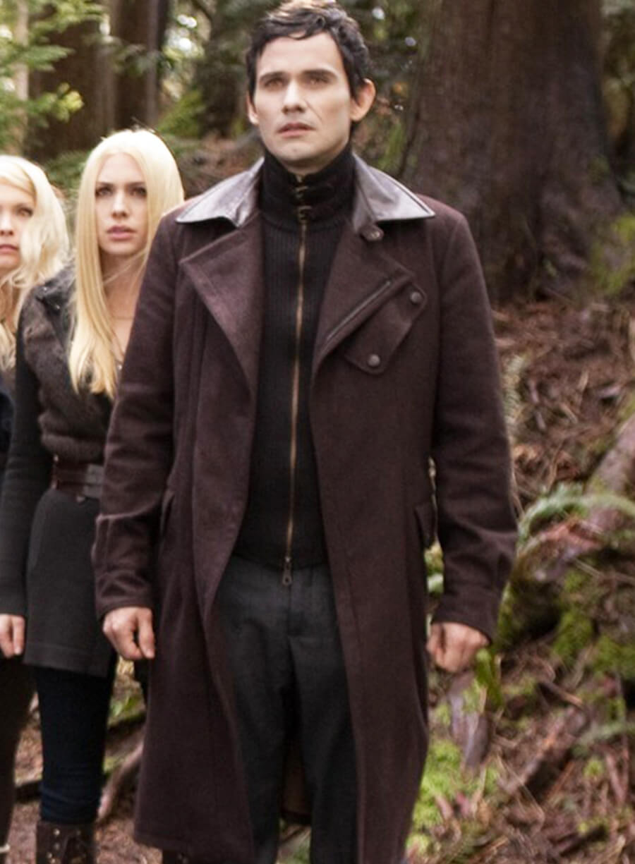 The Twilight Saga: Breaking Dawn 2 Eleazar Maroon Coat