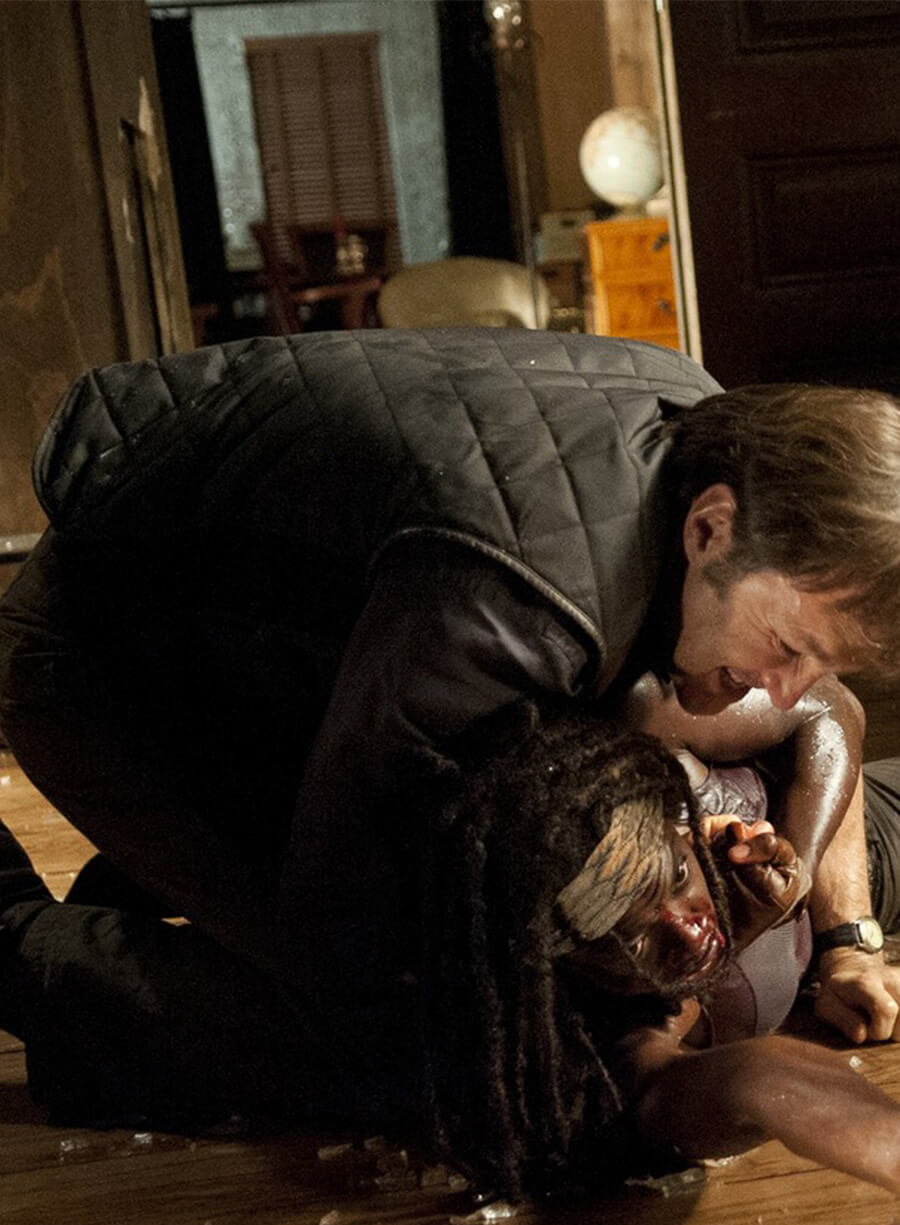 The Walking Dead S03 Governor Black Quilted Vest
