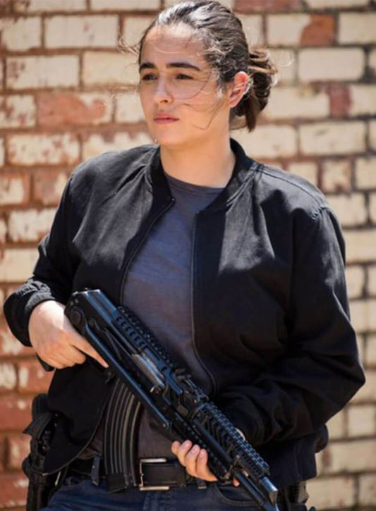 The Walking Dead Tara Chamber Black Bomber Jacket