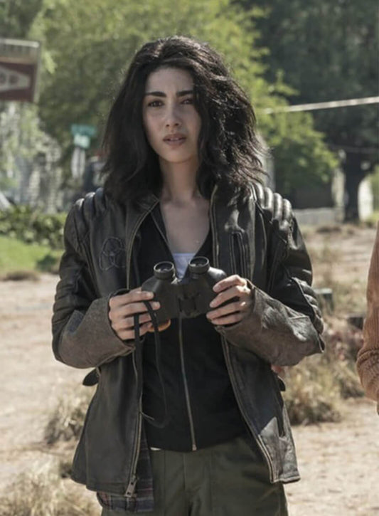 The Walking Dead World Beyond Alexa Mansour Hope Bennett Leather Jacket