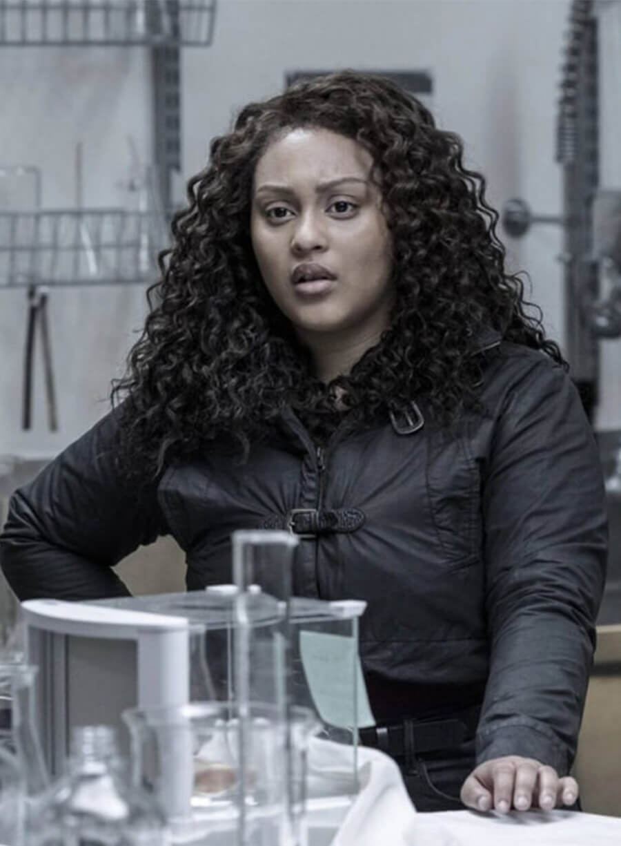 The Walking Dead World Beyond Aliyah Royale Iris Bennett Black Cropped Jacket