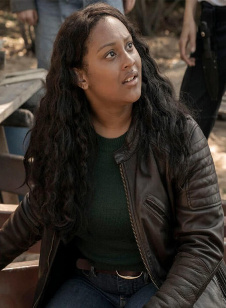 The Walking Dead World Beyond Aliyah Royale Iris Bennett Leather Jacket