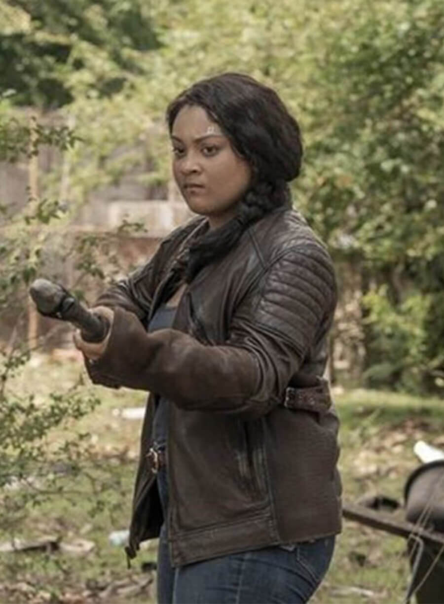 The Walking Dead World Beyond Aliyah Royale Iris Bennett Leather Jacket