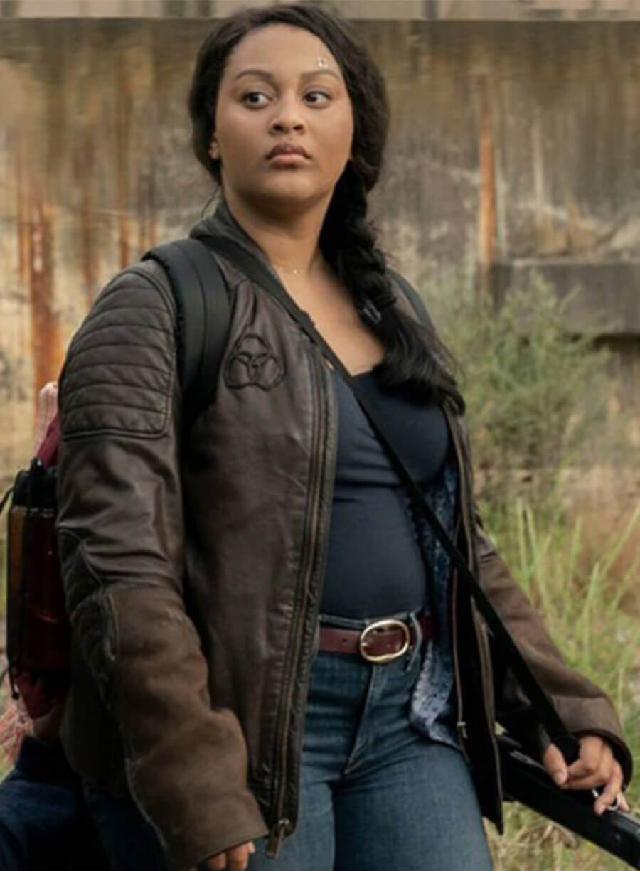 The Walking Dead World Beyond Aliyah Royale Iris Bennett Leather Jacket