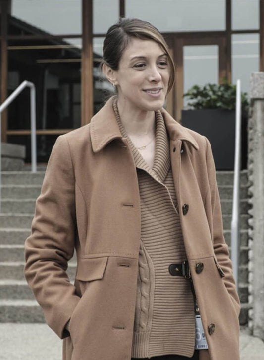 The Walking Dead World Beyond Natalie Gold Lyla Belshaw Brown Coat