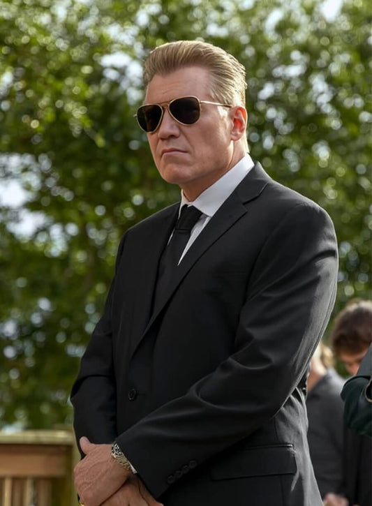 The Waterfront 2025 Holt McCallany Harlan Buckley Black Blazer