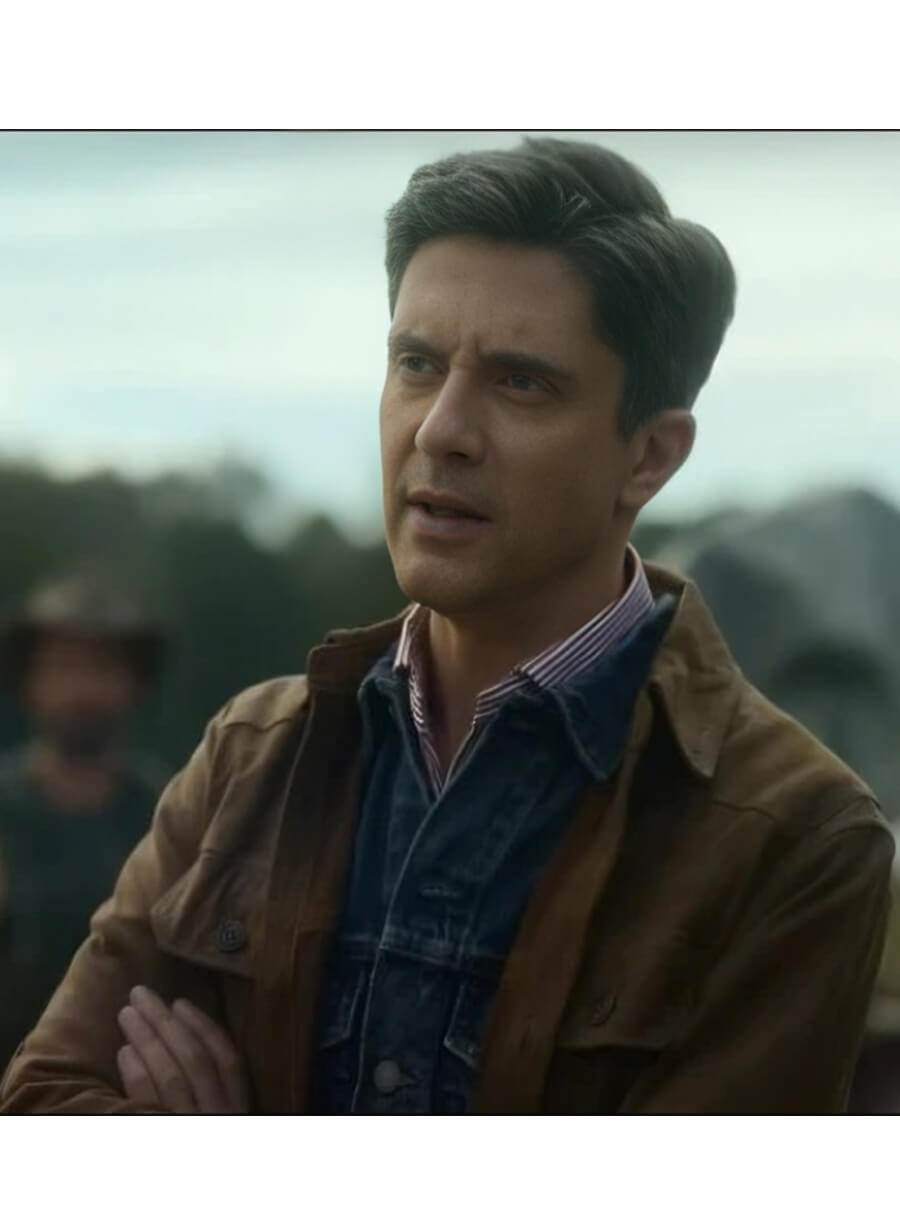 The Waterfront Topher Grace Grady Brown Suede Jacket