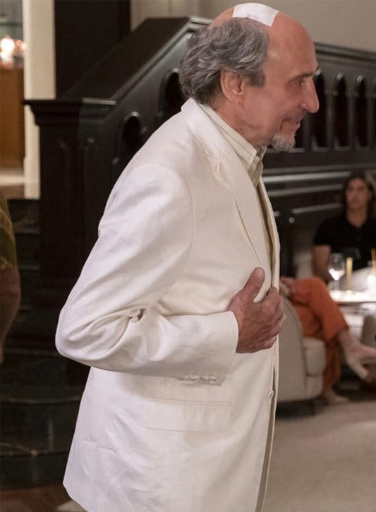 The White Lotus Bert Di Grasso White Blazer