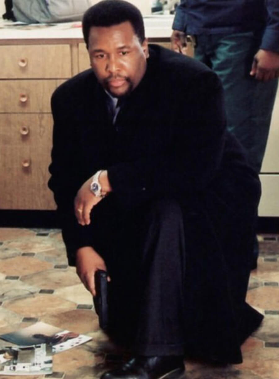 The Wire 2002 Bunk Moreland Black Coat